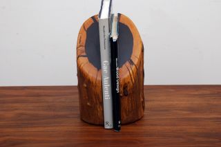 Mid Century Modern Cocobolo Bookends Solid Wood photo