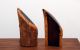 Mid Century Modern Cocobolo Bookends Solid Wood Mid-Century Modernism photo 4