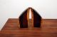 Mid Century Modern Cocobolo Bookends Solid Wood Mid-Century Modernism photo 5