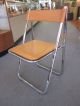 Set Of Six Italian Chrome + Leather Folding Dining Chairs C1970s - 80s Post-1950 photo 1
