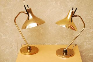 Lightolier Tempestini Brass Desk Lamp 2 Mid Century photo