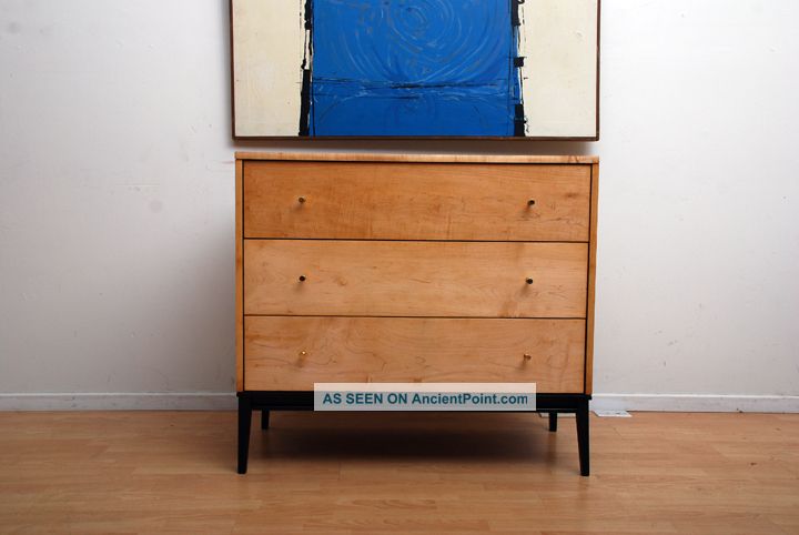 Paul Mcobb Planner Group Dresser Maple With Brass Pull Knobs Mid-Century Modernism photo