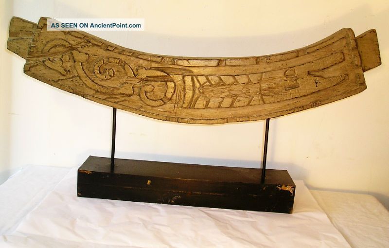 Carved Wood Artifact Sculpture J8 Mid-Century Modernism photo