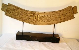 Carved Wood Artifact Sculpture J8 photo