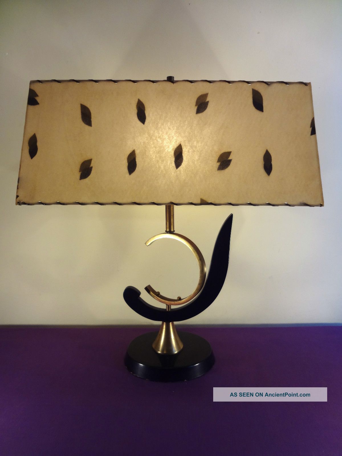 Vtg 1950s Mid Century Modern Atomic  Mad Men  Style Majestic Table Lamp Mid-Century Modernism photo