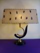 Vtg 1950s Mid Century Modern Atomic  Mad Men  Style Majestic Table Lamp Mid-Century Modernism photo 3
