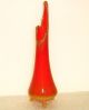 Intensely Flamboyant Modern Glass Vase Mid 20th C American Almost 13 