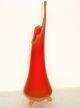 Intensely Flamboyant Modern Glass Vase Mid 20th C American Almost 13 