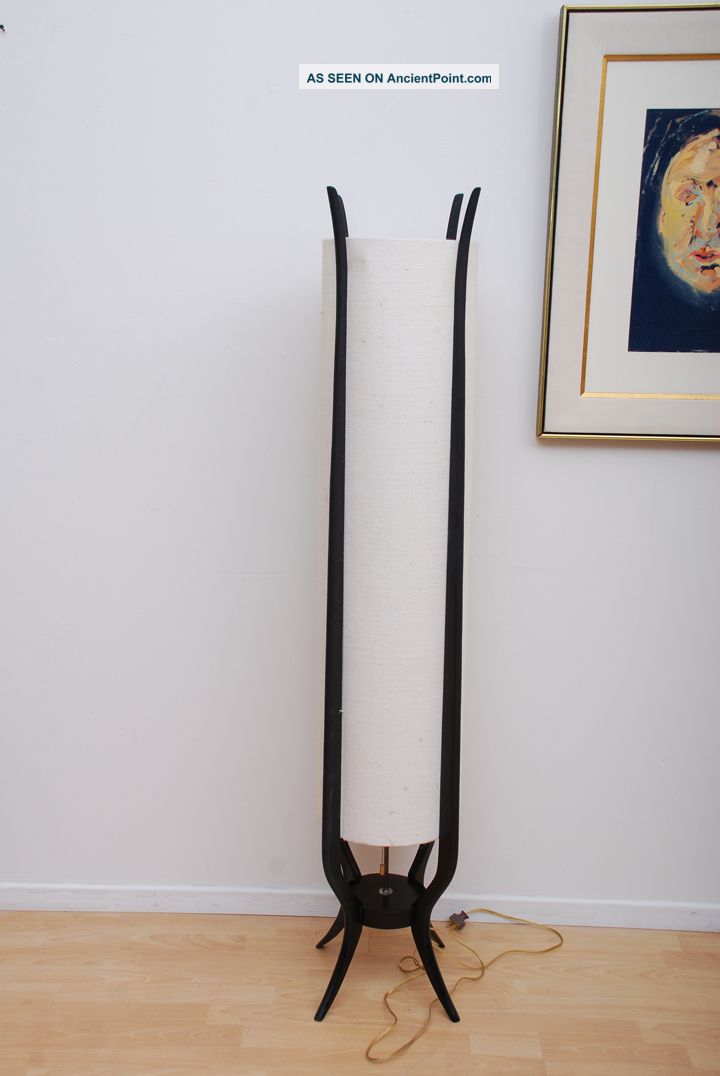 Mid Century Modern Floor Lamp Cigar Shape Retro Atomic Ranch Eames Era Mid-Century Modernism photo
