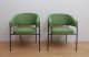 Mid Century Modern Calstyle Mccobb Pair Of Club Lounge Chairs Metal Green Mid-Century Modernism photo 5