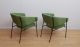 Mid Century Modern Calstyle Mccobb Pair Of Club Lounge Chairs Metal Green Mid-Century Modernism photo 7