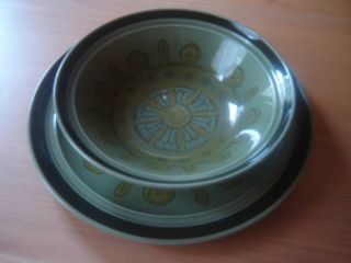 Mid Century Modern Harmony House Kashmir Platter + Bowl photo