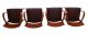 Four (4) Side Chairs By Knoll Studio Mid Century Modern By Jonathan Crinion Mid-Century Modernism photo 8