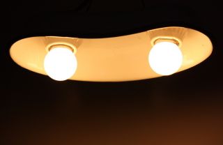 Pendant Lamp Old Vintage Hospital Tray Porcelain Enamel Stoneware Ceiling Light photo