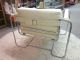 Cool Mod Chrome And White Faux Leather Lounge Chair C1970s Post-1950 photo 3