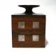 Handsome Hans Hansen Denmark Sterling Silver Rosewood Cubus Box Modernist Mid-Century Modernism photo 1