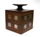 Handsome Hans Hansen Denmark Sterling Silver Rosewood Cubus Box Modernist Mid-Century Modernism photo 2