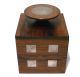 Handsome Hans Hansen Denmark Sterling Silver Rosewood Cubus Box Modernist Mid-Century Modernism photo 3