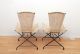 Mid Century Modern Wicker & Iron Acapulco Chairs Sculptural Shape Mid-Century Modernism photo 2