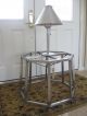 Mid Century Sculptured Octagonal Stainless Steel Table Mid-Century Modernism photo 4