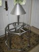 Mid Century Sculptured Octagonal Stainless Steel Table Mid-Century Modernism photo 5