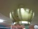 Mid Century Brass Celing Fixture With Perforated Shade 1900-1950 photo 1