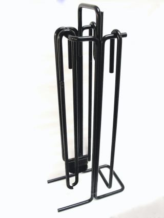 Vintage 1960s Modernist 4 Piece Fireplace Set photo