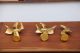 Cast Iron Dancing Geishas Gold Painted Mid Century Modern Mid-Century Modernism photo 1