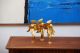 Cast Iron Dancing Geishas Gold Painted Mid Century Modern Mid-Century Modernism photo 3