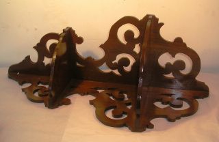 Wonderful Antique Wood Corner Shelf C39 photo