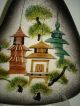 Mid Century Modern Sascha Brastoff Pottery Rooftops Tray Pagoda California Signd Mid-Century Modernism photo 1