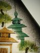 Mid Century Modern Sascha Brastoff Pottery Rooftops Tray Pagoda California Signd Mid-Century Modernism photo 5