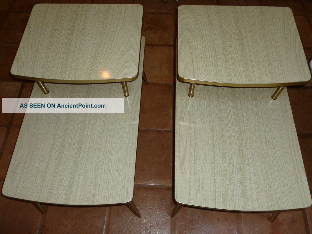 Pair Atomic - Mid Century Tables - Contemporary Retro - Wowee Mid-Century Modernism photo