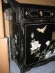 Mid Century Black Lacquer Asian Motif Bar Or Sideboard Mid-Century Modernism photo 1