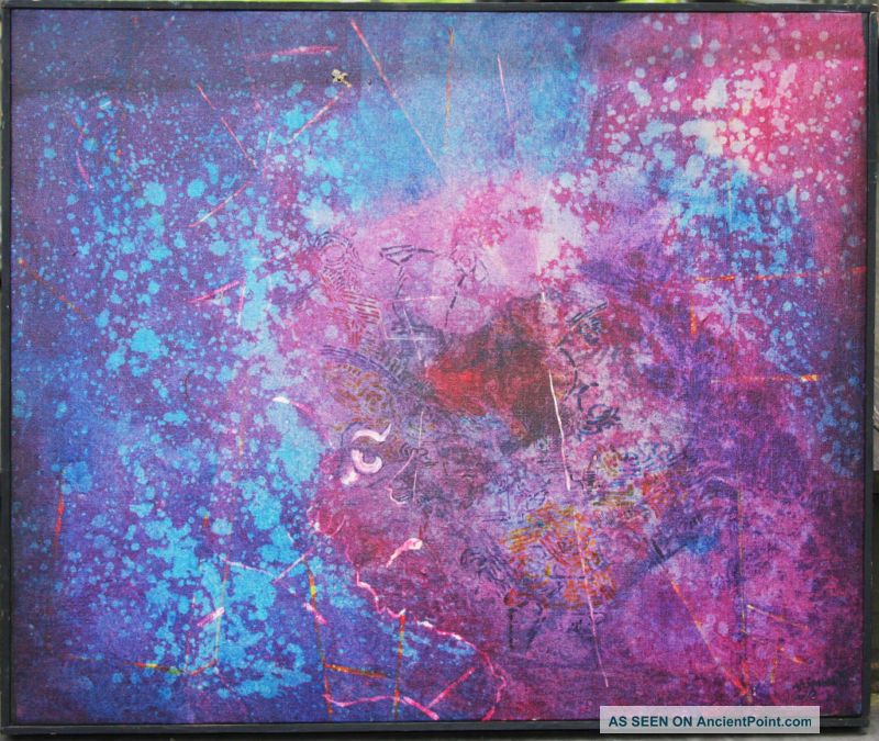 A H Spannuth,  Reading Pa,  1970s Eames Era Abstract Art Mid-Century Modernism photo
