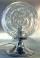 A Pair Table / Bedside Lamps Structural Glass ~ 1960 Modernist Light Effects Lamps photo 9