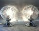 A Pair Table / Bedside Lamps Structural Glass ~ 1960 Modernist Light Effects Lamps photo 10