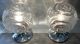 A Pair Table / Bedside Lamps Structural Glass ~ 1960 Modernist Light Effects Lamps photo 2