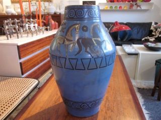Huge Floor Vase Ceramano - Decor Pergamon Hans Welling 60s 70s Era Panton - Rare photo