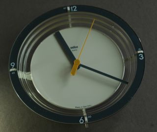 Braun Abw 21 Wall Clock Dietrich Lubs 1982 | Modernist Design Dieter Rams 1980s photo