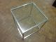 Mod Chrome And Glass Cube Side Table C1970s Post-1950 photo 1
