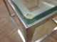 Mod Chrome And Glass Cube Side Table C1970s Post-1950 photo 3