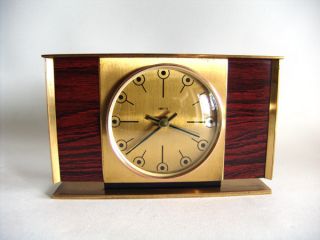 Stunning Modernist 70s Smiths Mantel Clock photo