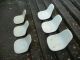 Set Of 6 Eames Herman Miller Side Shell Fiberglass Chair Seats Parchment 1960s Mid-Century Modernism photo 2