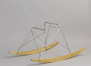 Eames Herman Miller Chair Rocker Base Natural Wood photo