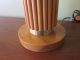 Wood + Brass 1940s Table Lamp W/orig Shade - Russel Wright? Mid-Century Modernism photo 3
