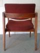 Rut Ro Vintage Gunlocke Danish Modern Armchair W/burgundy Upholstery 1900-1950 photo 2