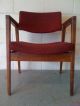 Rut Ro Vintage Gunlocke Danish Modern Armchair W/burgundy Upholstery 1900-1950 photo 6