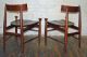 4 Set Of Four Rosewood Walnut Chairs Danish Mid Century Eames Knoll Danish Best Mid-Century Modernism photo 6