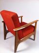 Refinished And Reupholstered Mid Century Modern Arm Chair Post-1950 photo 9